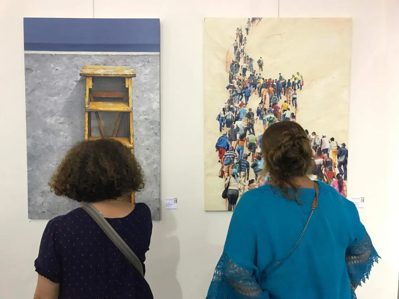 Luis Alberto Saldaña, in the gallery