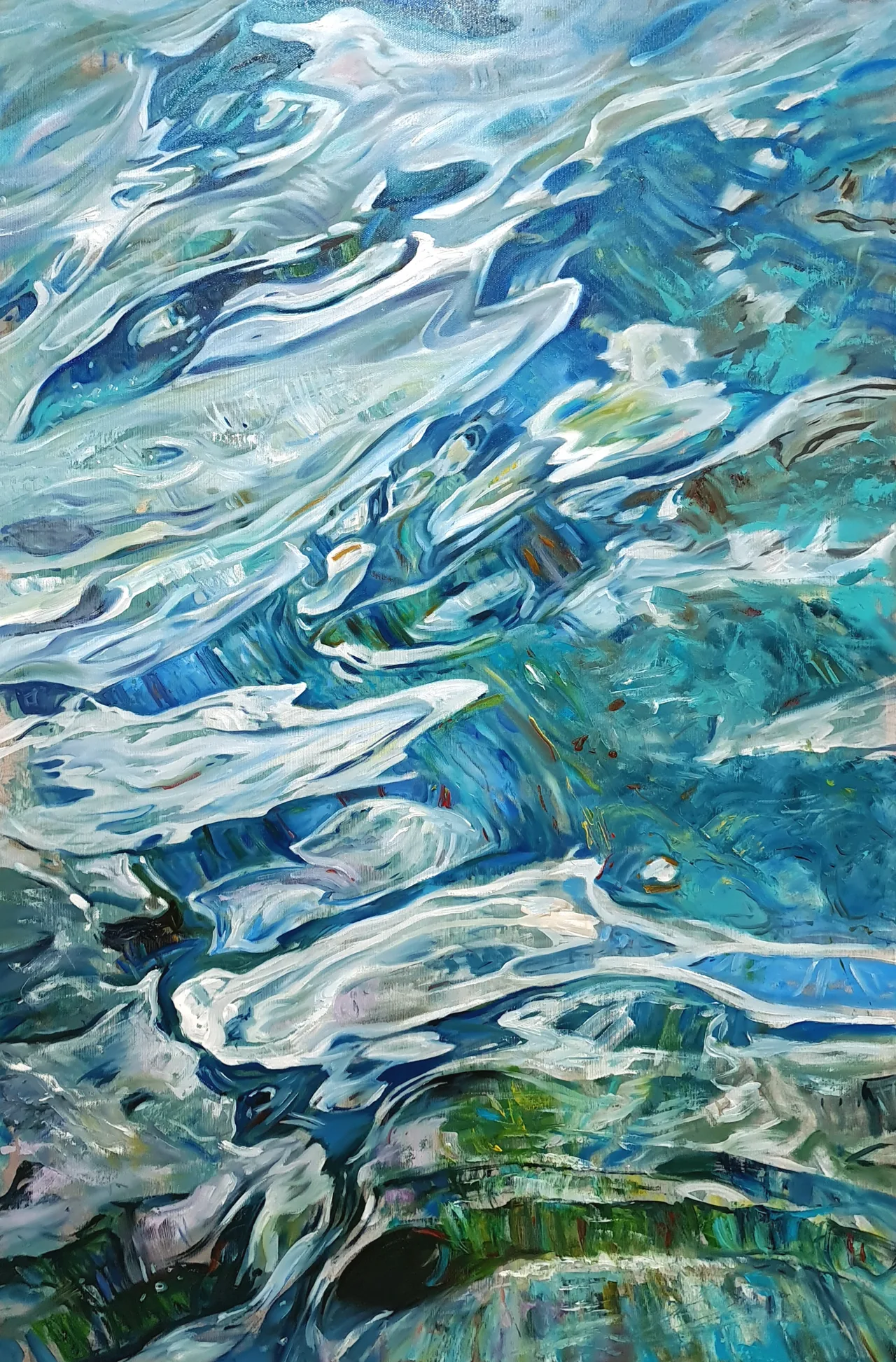 Untitled, 2023, oil on canvas — painting by Luis Alberto Saldaña