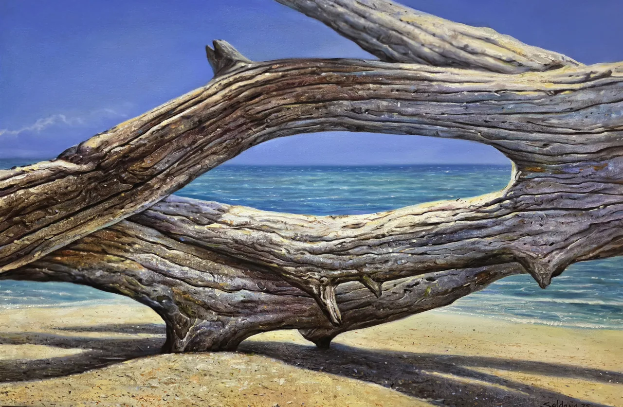 Untitled, 2025, oil on canvas — painting by Luis Alberto Saldaña