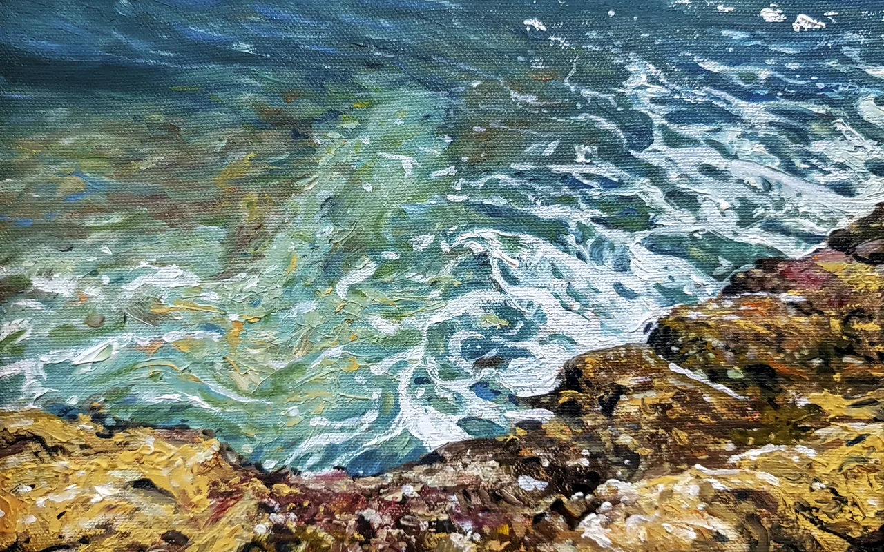 Untitled, 2022, oil on canvas — painting by Luis Alberto Saldaña