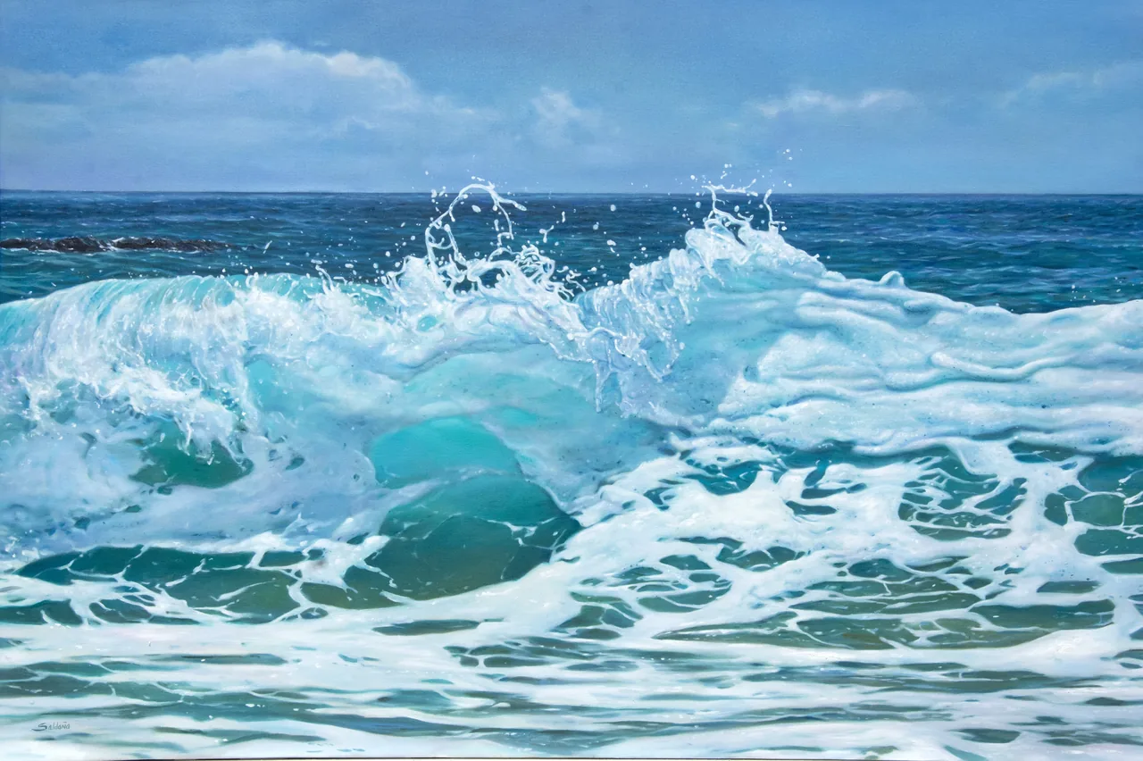 Untitled, 2022, oil on canvas — painting by Luis Alberto Saldaña