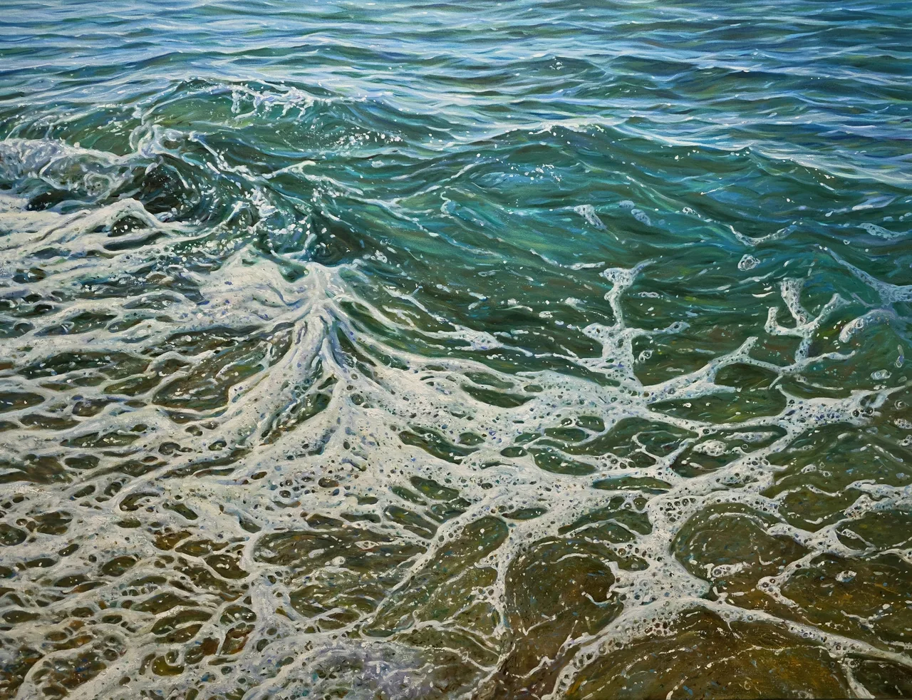 Untitled, 2025, oil on canvas — painting by Luis Alberto Saldaña