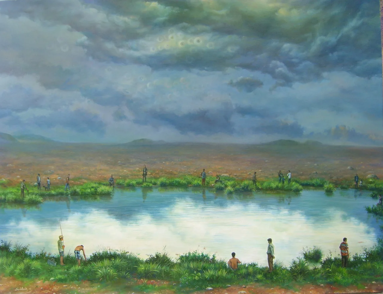 Mirage, 2008–2011, oil on canvas — painting by Luis Alberto Saldaña